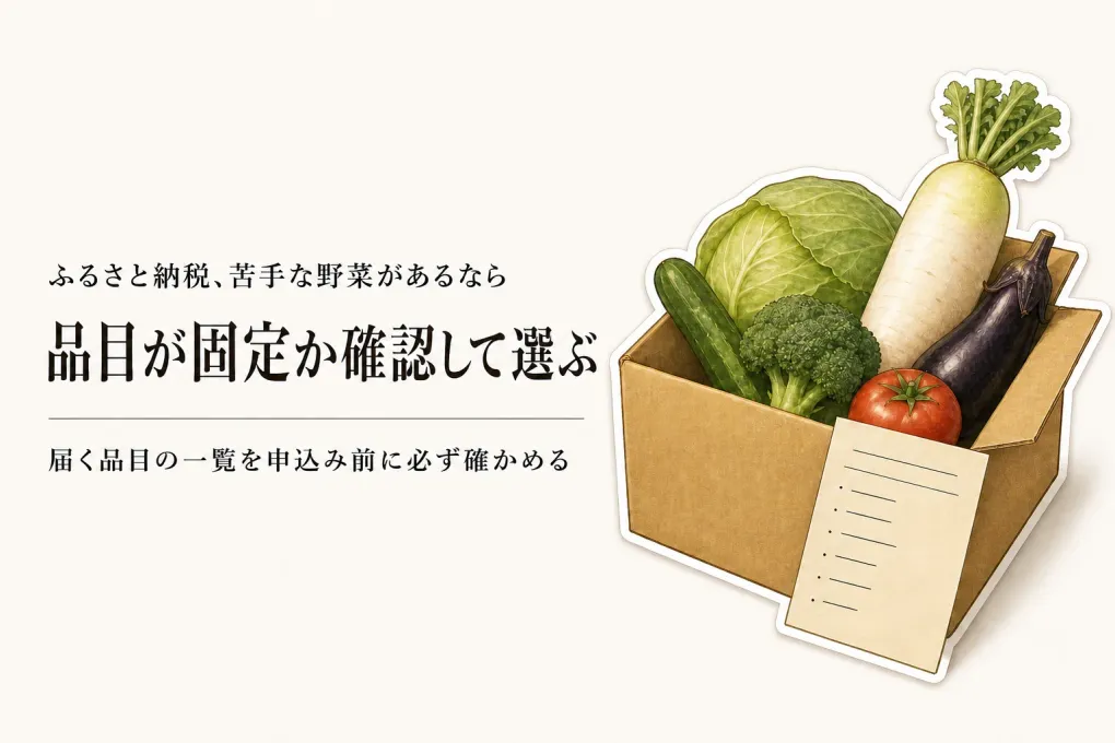 ふるさと納税の野菜セットで苦手な野菜が不安なら？品目固定とおまかせの選び方